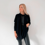 Dłuższy sweter damski – stylowy i wygodny na co dzień UNI  XS, S, M, L, XL 